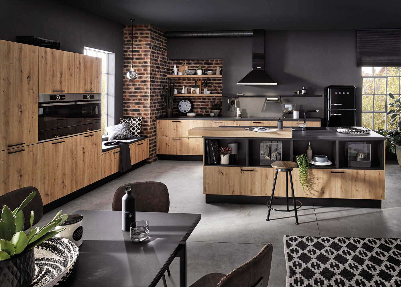Keuken Bali in zomereiken